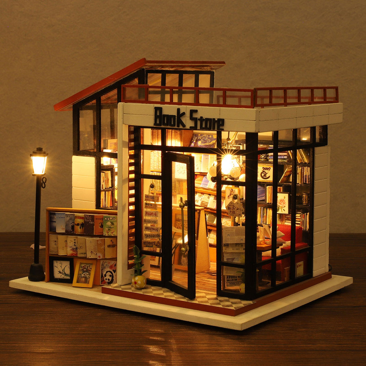 Miniature Dollhouse Kit, Book Store
