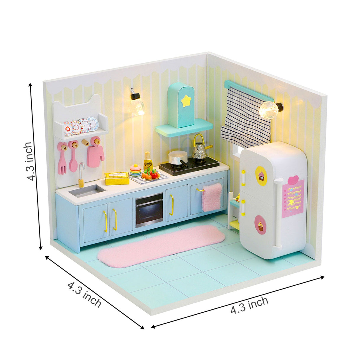 DIY Dollhouse Kit, Kitchen Room