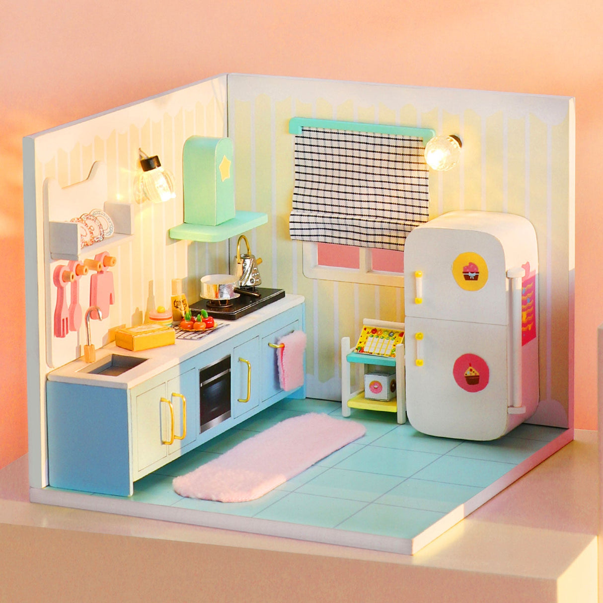 DIY Dollhouse Kit, Kitchen Room