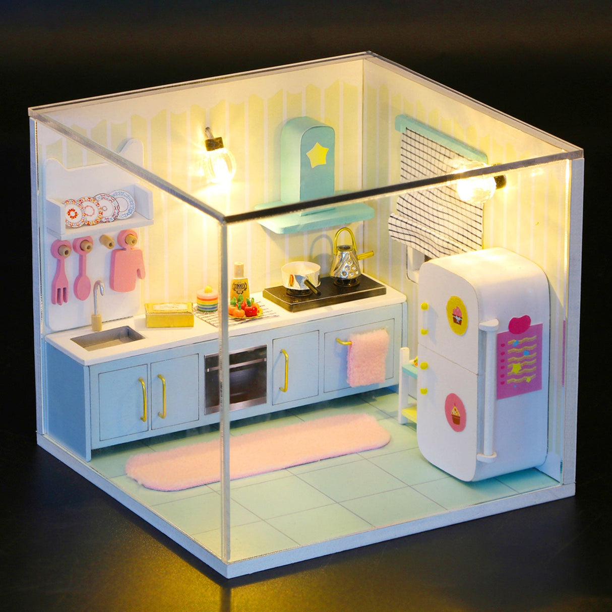 DIY Dollhouse Kit, Kitchen Room