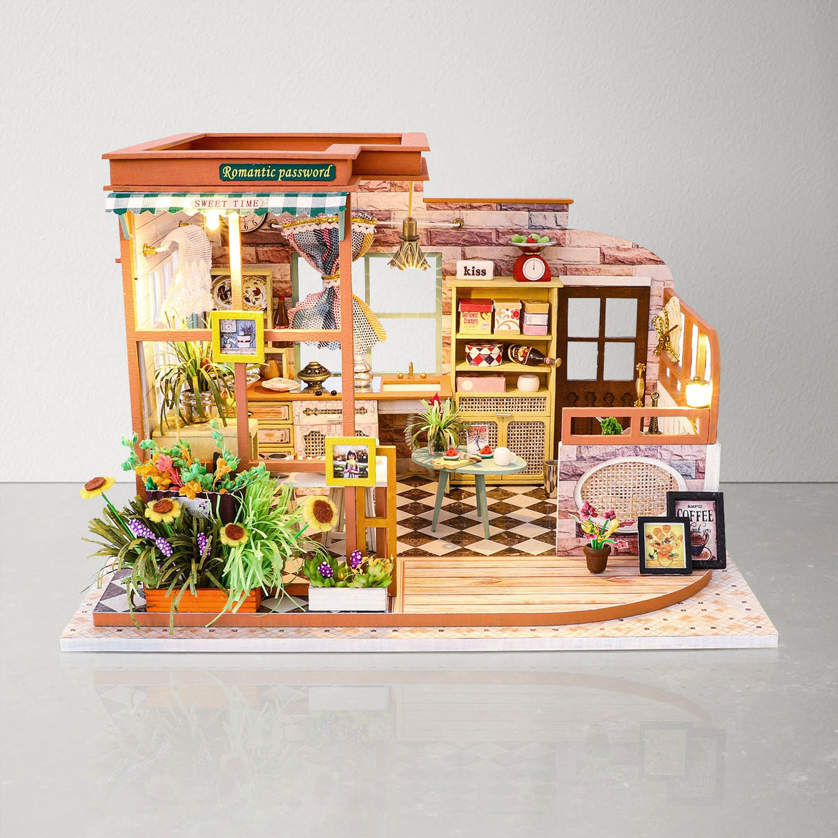 Miniature Dollhouse Kit, Romantic House