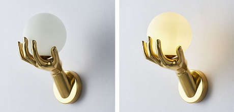 Creative Hand Shape Pendant | Marble Wall Sconce