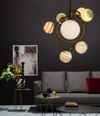 Novel Plant Glass chandelier