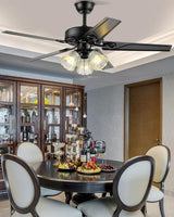 Belecome Modern Ceiling Fan with Light Kit