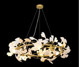 Gingko Leaf Round Chandelier