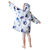 Penguin Oversized Hoodie Wearable Blanket