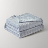 Blue Stripe Fluffy Flannel Blanket