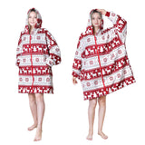 Reindeer Oversized Hoodie Wearable Blanket