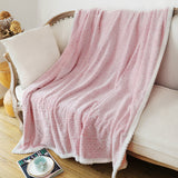 Blue Stripe Fluffy Fleece Blanket