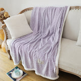 Blue Stripe Fluffy Fleece Blanket