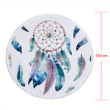 Turtles Sandproof Round Beach Towels