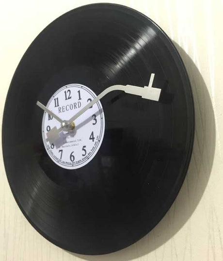 Quartz Round Vintage wall clock accessories modern design CD Black Vinyl Record Clock kitchen clock for Home Decor