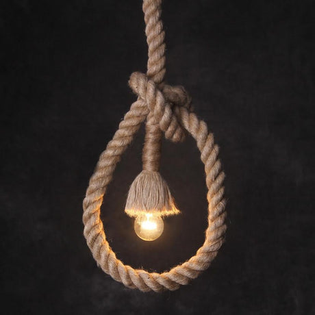 Hemp / Hessian Nautical Rope Pendant Light