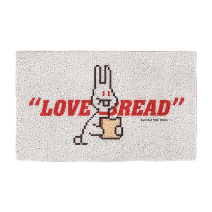 Rabbit Love Bread Door Mat