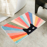 Rainbow Cat Bath Mat