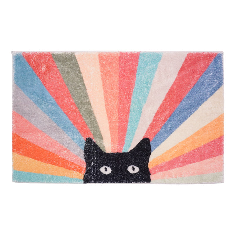 Rainbow Cat Bath Mat