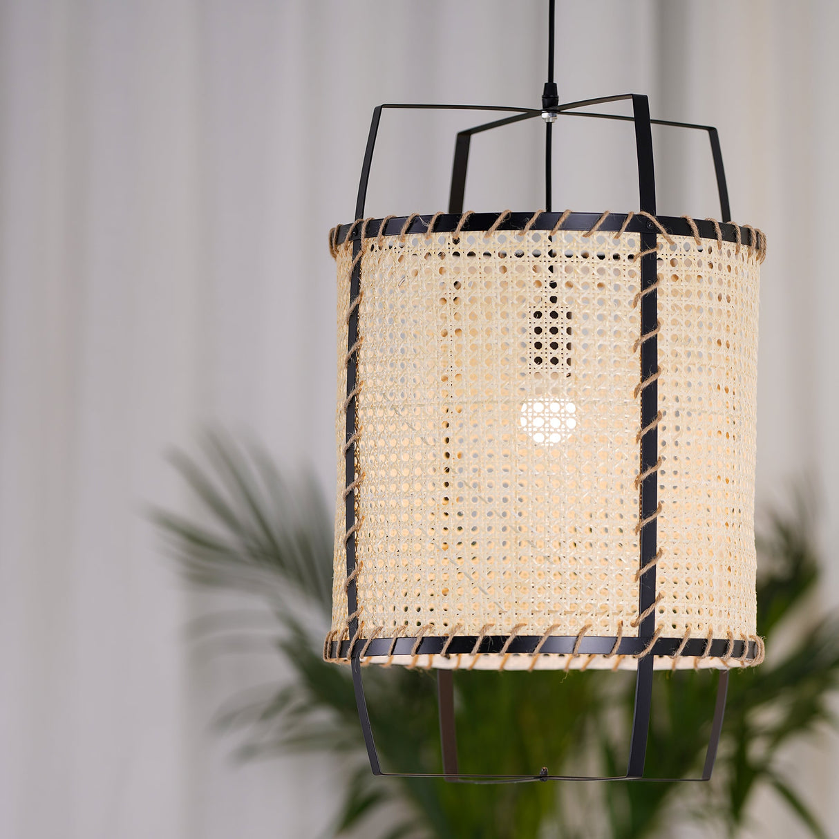 Rattan Cane Pendant Light