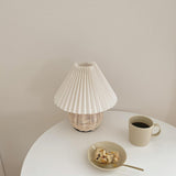 Rattan Pleated Table lamp