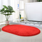 Feblilac Semicircle Solid Beige Tufted Bath Mat, Multiple Sized Soft Plush Water-Absorbent,  Anti Slip Toilet Mat, Soft Thick Bathroom Carpet, Pure Bathroom Mats, Simple Best Bath Rugs, Hot Shower Mat Non Slip, Toilet Rug