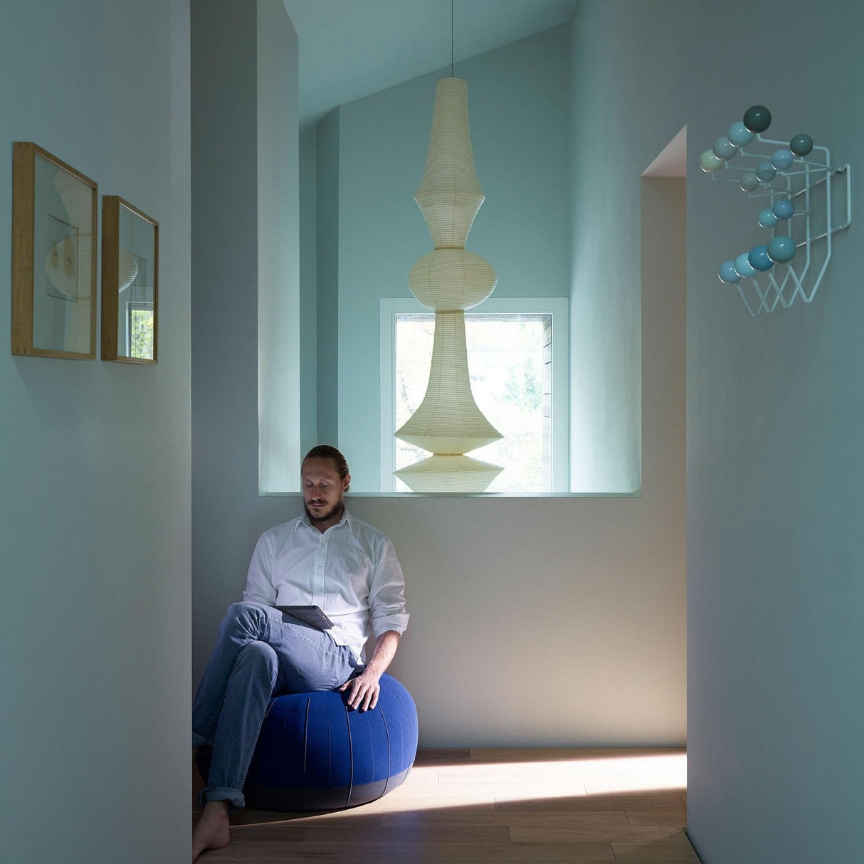Rice Paper E Pendant Light