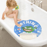 Round Smile Frog PVC Bathroom Mat