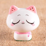 Cute Ceramic Chubby Cat Figurine
