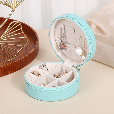 Round Preppy Jewelry Box