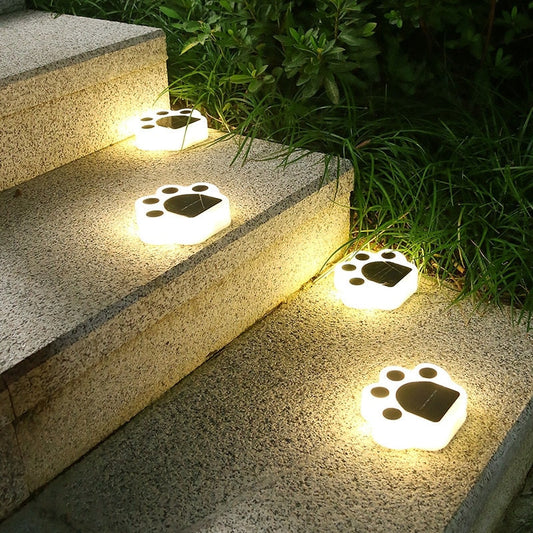 Garden Cat Paw Solar Light