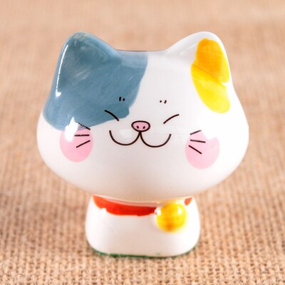 Cute Ceramic Chubby Cat Figurine