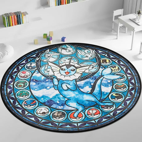 Anime Pokémon Round Rug