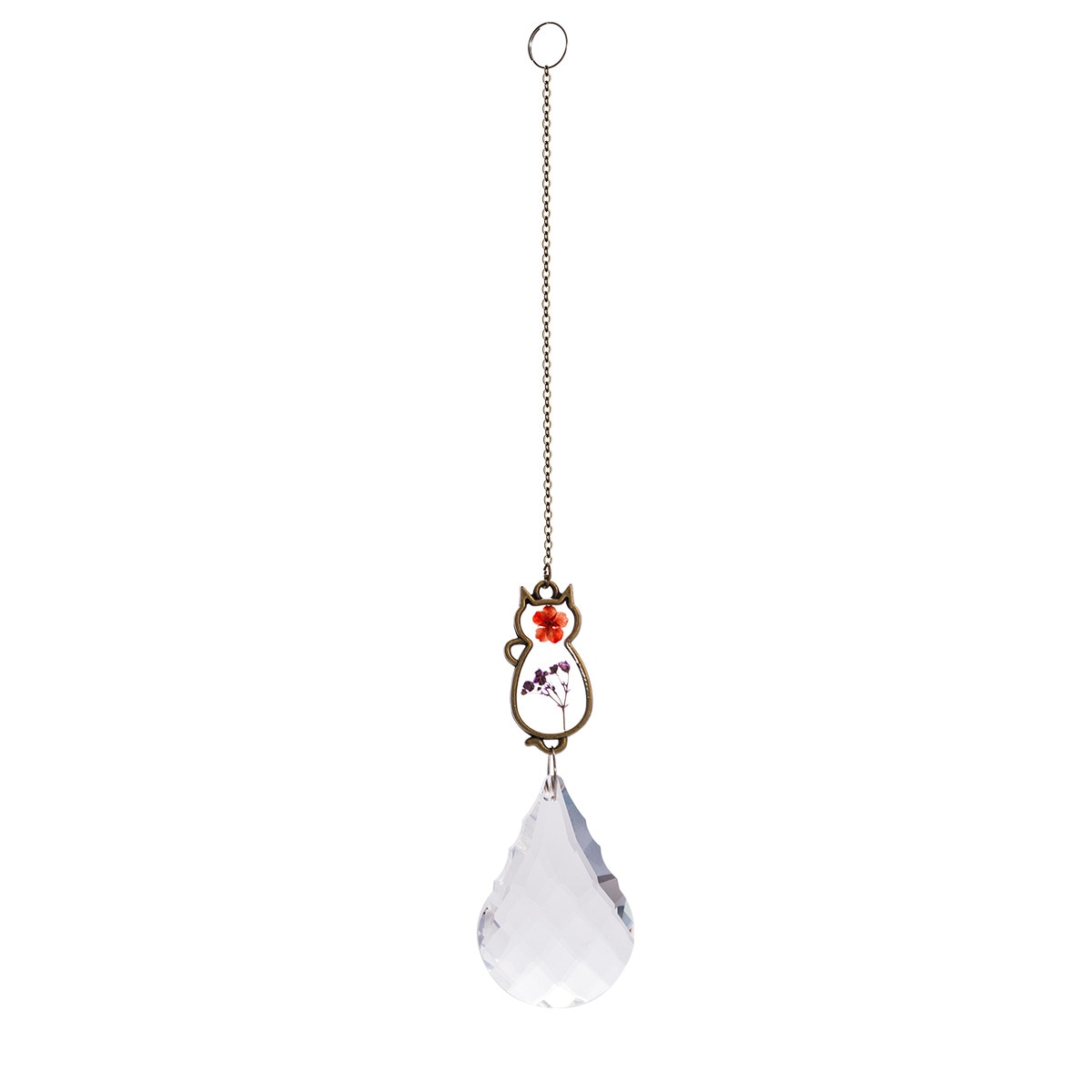 Crystal Cat Sun Catcher