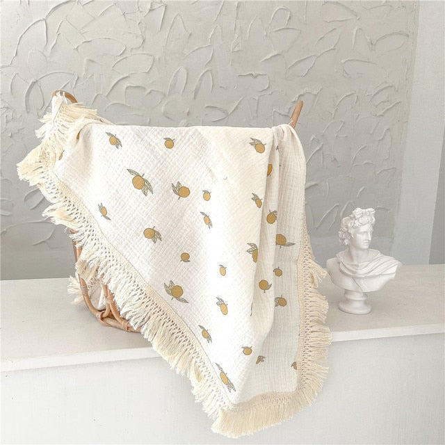 Muslin cotton swaddle wrap