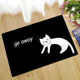 Go Away Doormat Cat Rug
