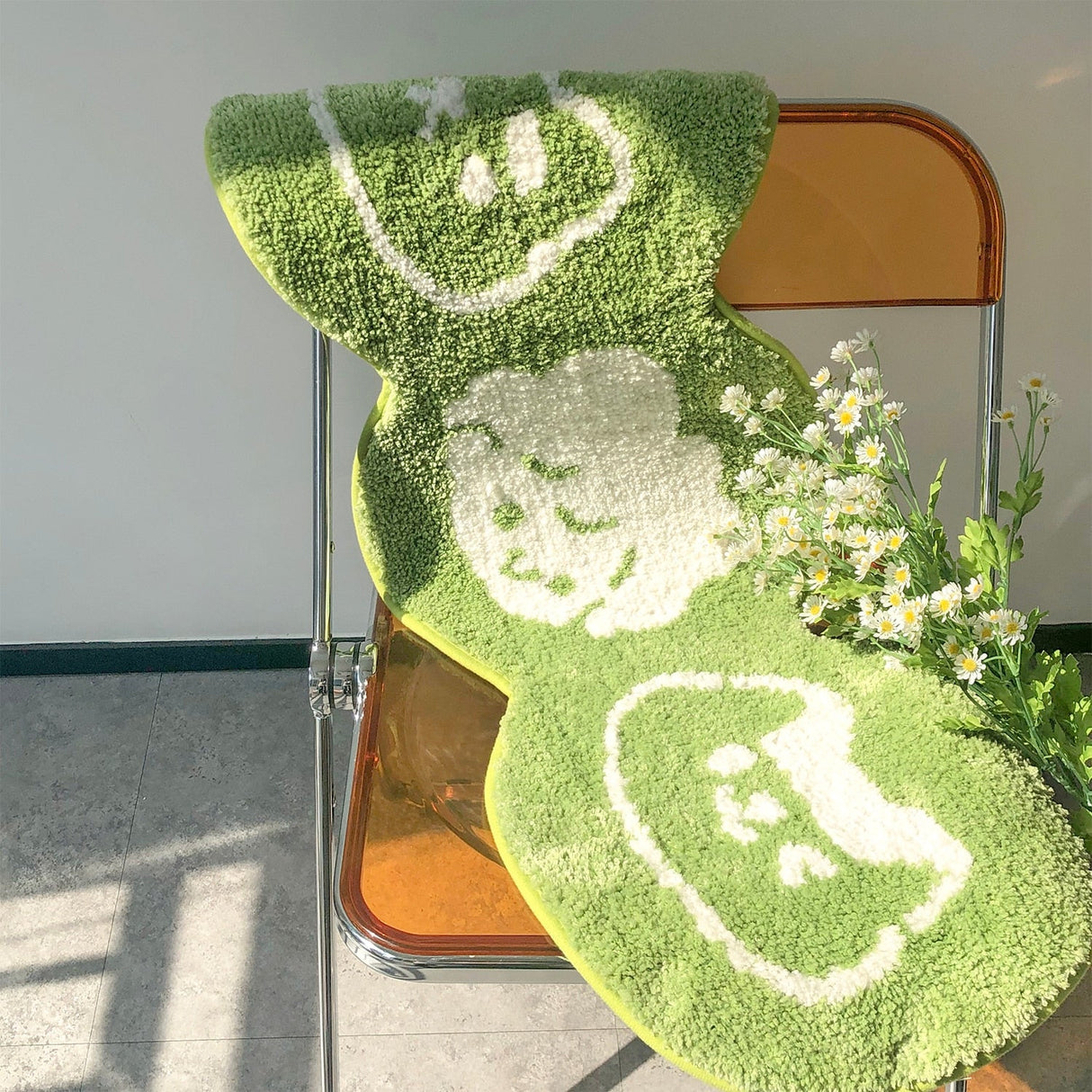 Kawaii Cats Green Rug