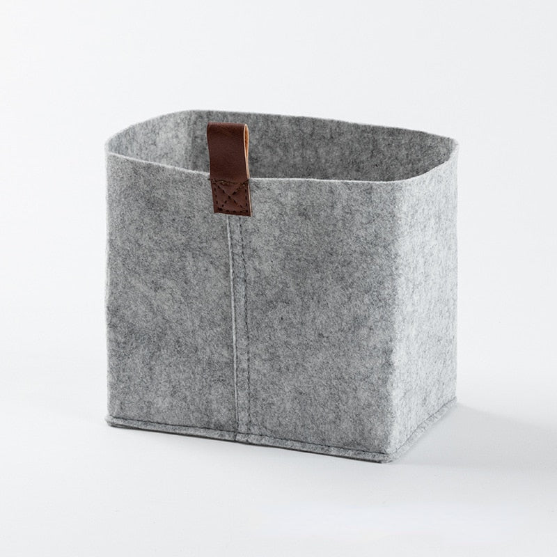 Aesthetic Rectangle Felt Storage Basket