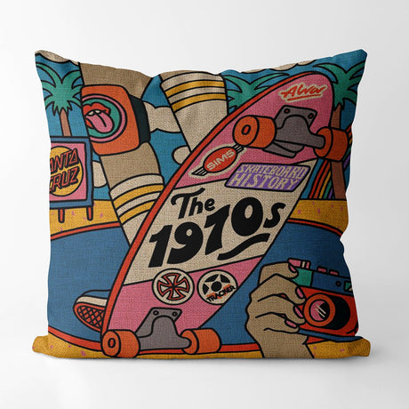 Indie Cartoon Patterns Pillow Case