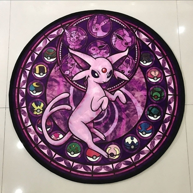 Anime Pokémon Round Rug