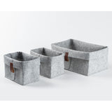 Aesthetic Rectangle Felt Storage Basket