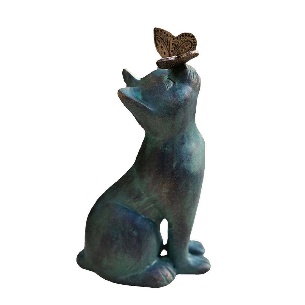 Cat Butterfly Statue