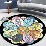 Anime Pokémon Round Rug