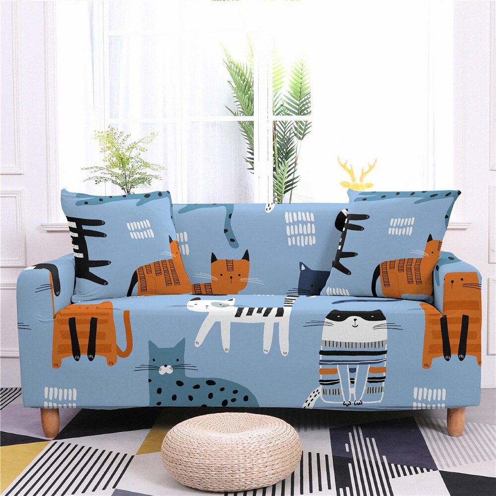 Cute Cartoons Cat Sofa Cover