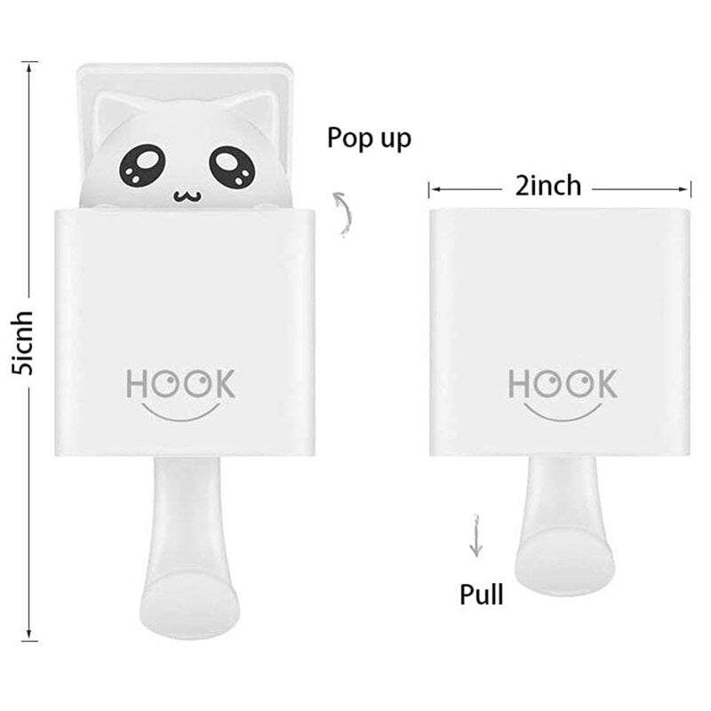 Creative Cute Hidden Cat Wall Hook
