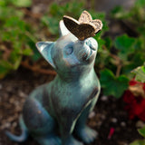 Cat Butterfly Statue