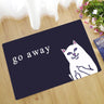Go Away Doormat Cat Rug