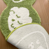 Kawaii Cats Green Rug