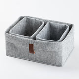 Aesthetic Rectangle Felt Storage Basket