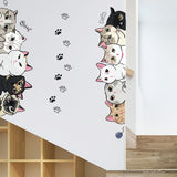 Cute Cat Hand-painted Wall Stickers