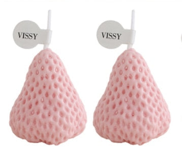 Cute Strawberry Candle