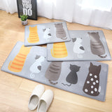 Flannel Cat Thick Floor Mat
