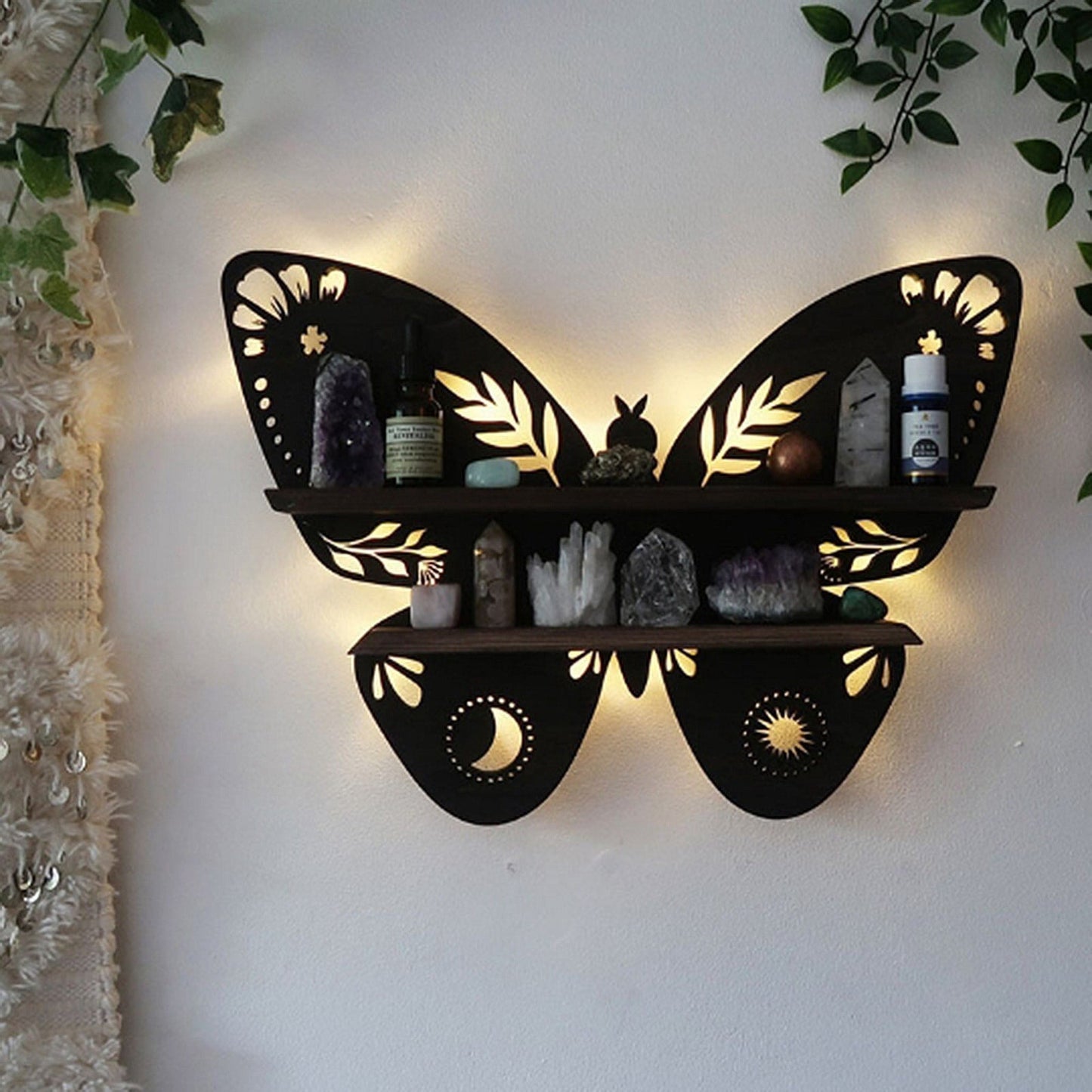 Aesthetic Butterfly Wall Hanging Shelf